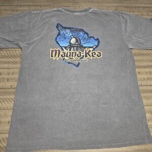 VTG Crazy Shirt Mauna Kea T Shirt Sz XL Crater Dyed Big Island Hawaii Gray